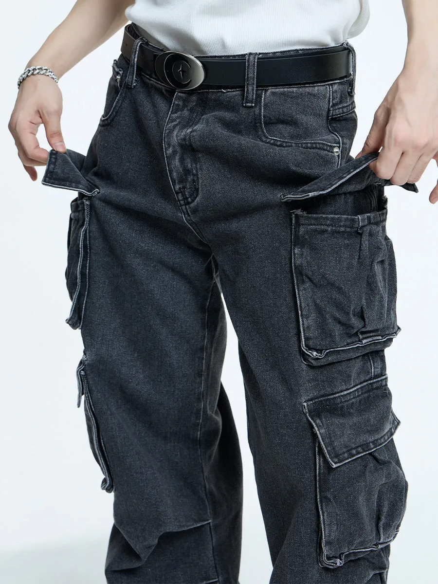 【23s September.】Oversized Mid-rise Jeans -L