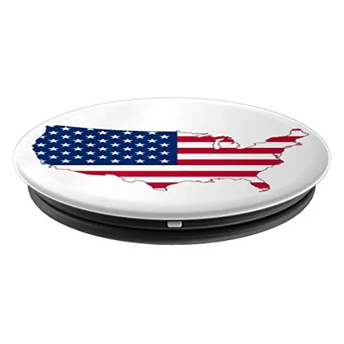Amazon.com: USA Flag Map Graphic, Classic, Fun Design. - PopSockets Grip and Stand for Phones and Tablets: Cell Phones & Accessories