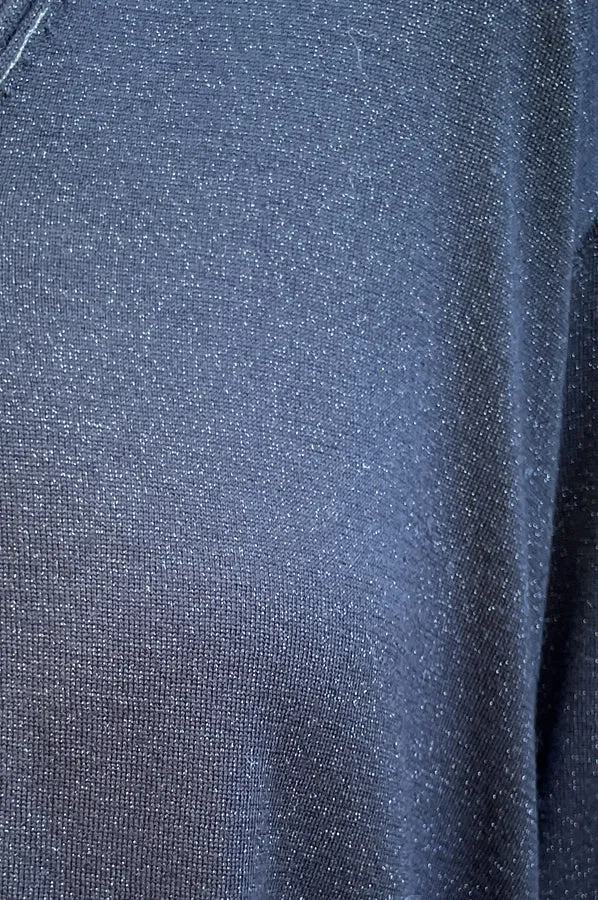 Cardigan - Metallic Shine Black