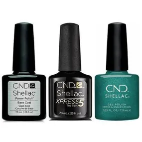 CND - Shellac Xpress5 Combo - Base, Top & She's A Gem! (0.25 oz)