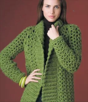 Country Car Coat Pattern (Crochet)
