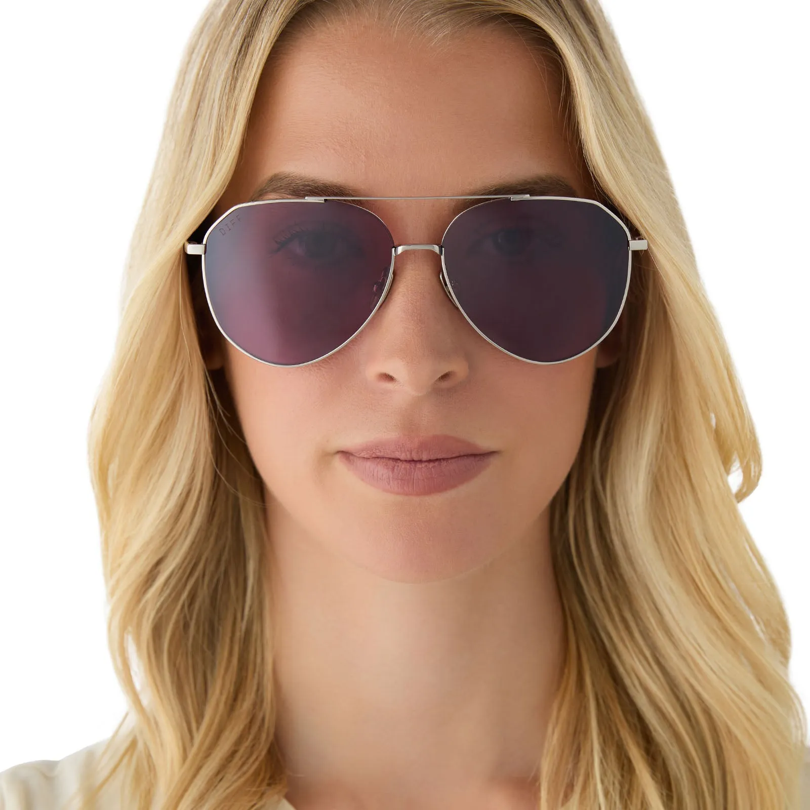 DASH - SILVER   AUBERGINE W SILVER FLASH   POLARIZED SUNGLASSES