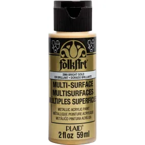 Folkart Multi-Surface Specialty Paint - Metallic Bright Gold