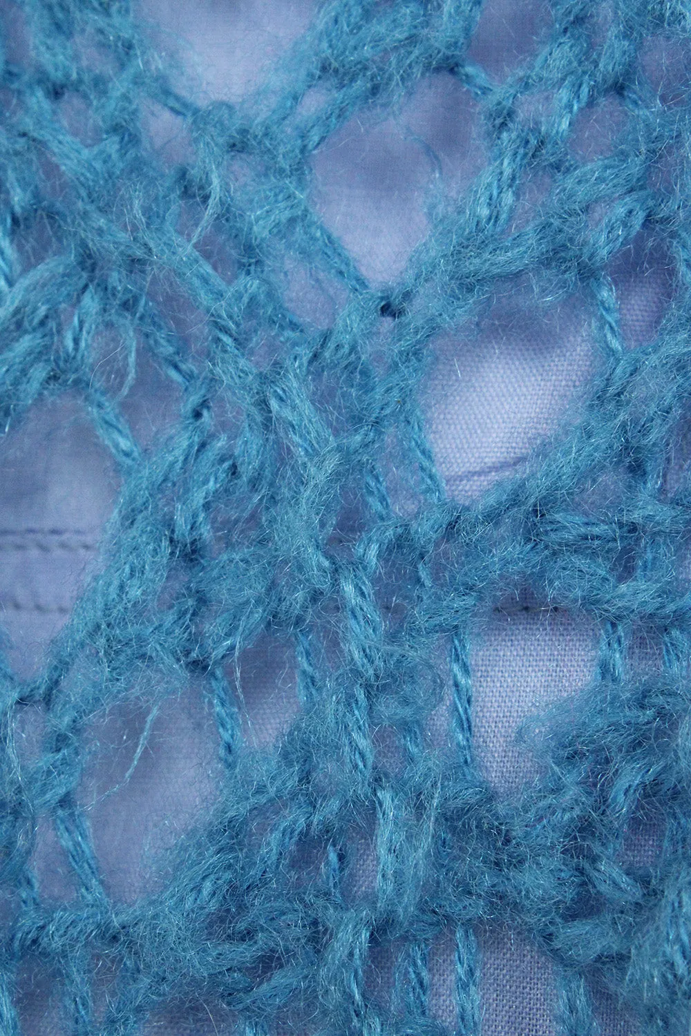 Gehaakte vintage poncho