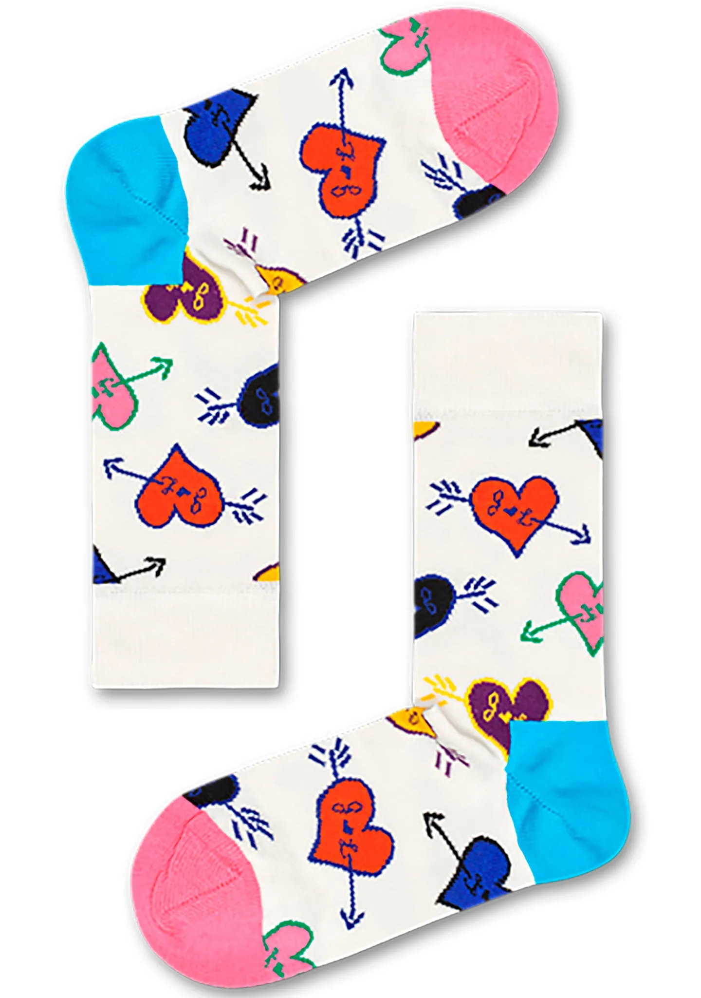Linda and Johnny Heart Socks
