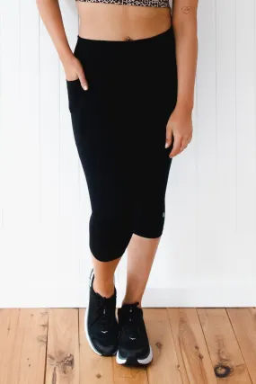Mid Waist 5/8 - Black