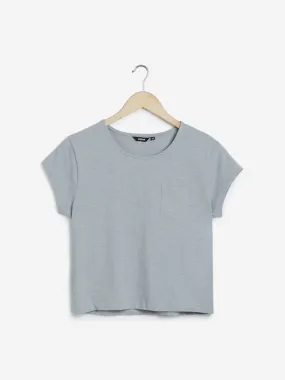 Nuon Grey Cropped Samuel T-Shirt