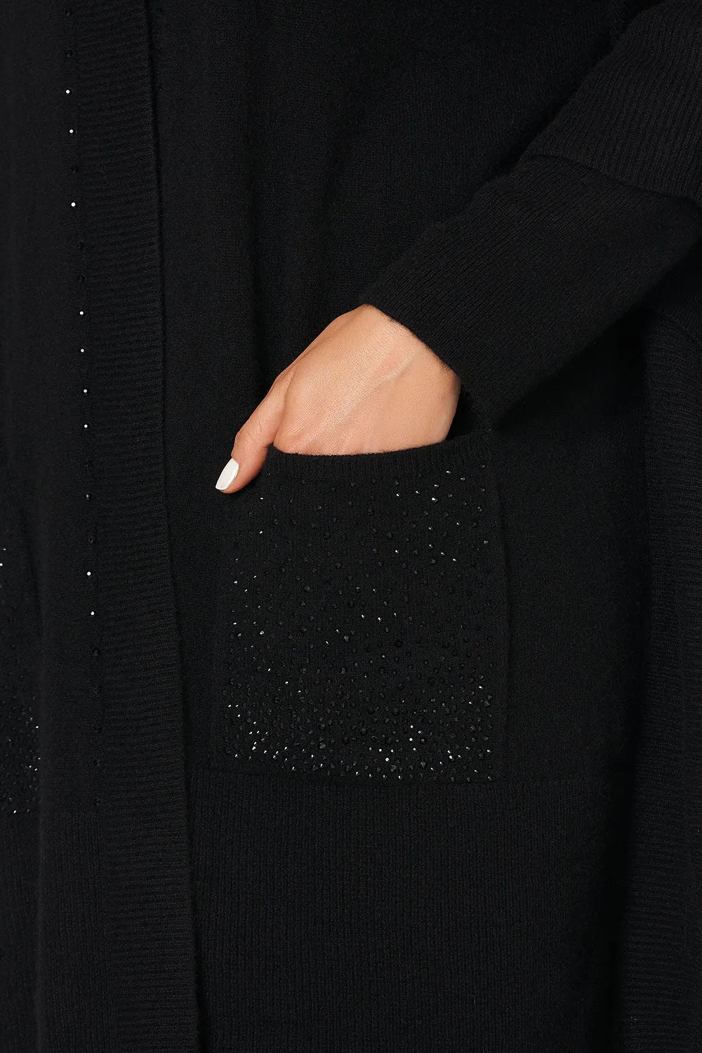 OVERSIZED PATCH POCKET CARDIGAN STUDIO 54