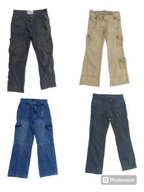 "Denim Delights: Four Fantastic Styles for Your Bottoms-Up Fashion Game!"(S-248)