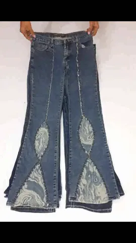 Retro Glam Flare Chronicles: Vintage Flared Jeans: 👖🌟💥🌟 (S-148)
