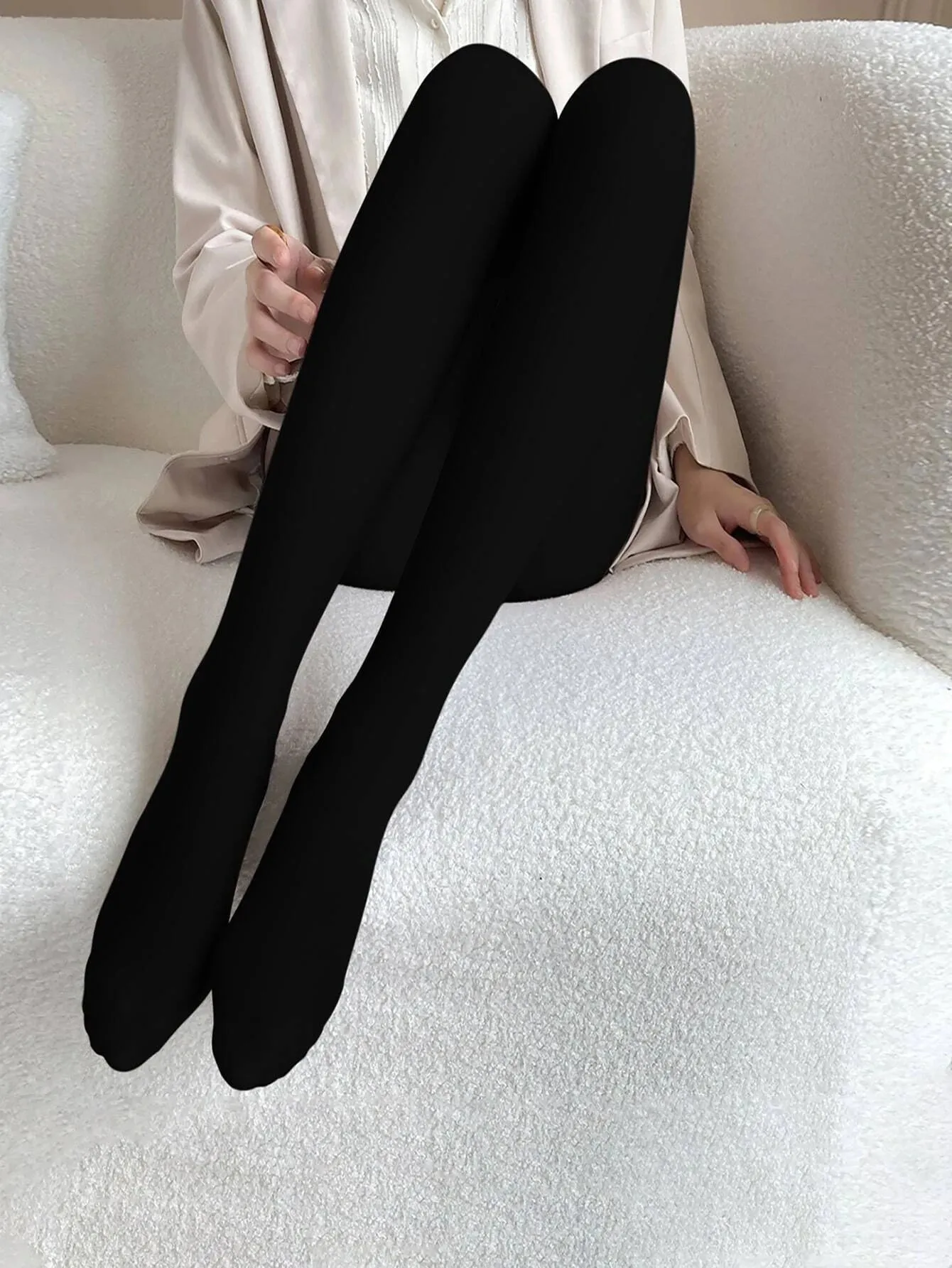 Shein 1pair Solid Tights