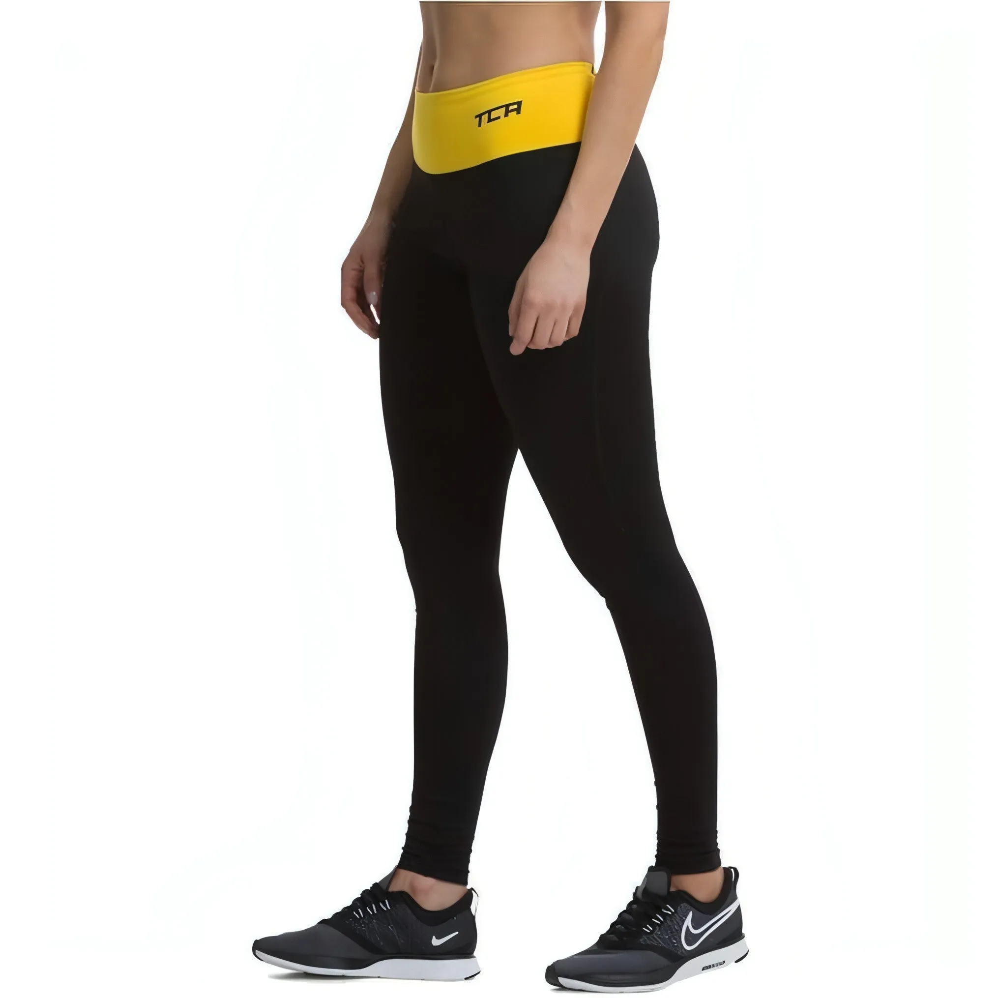 TCA Pro Performance Supreme High Waist Womens Long Running Tights - Black