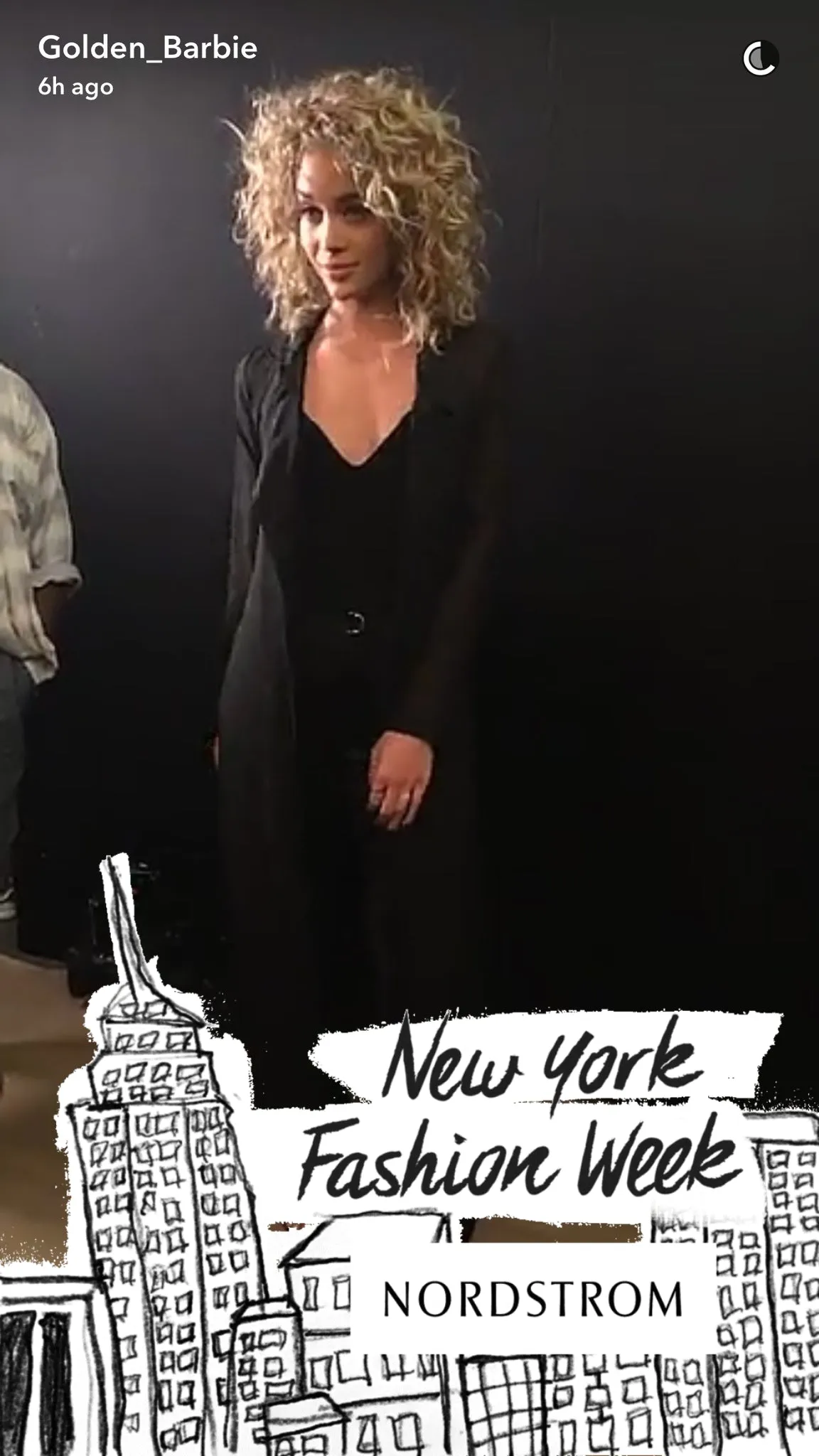 THE MYSTYLEMODE BLACK V NECK LOW BACK DOUBLE LINED ESSENTIAL BODYSUIT