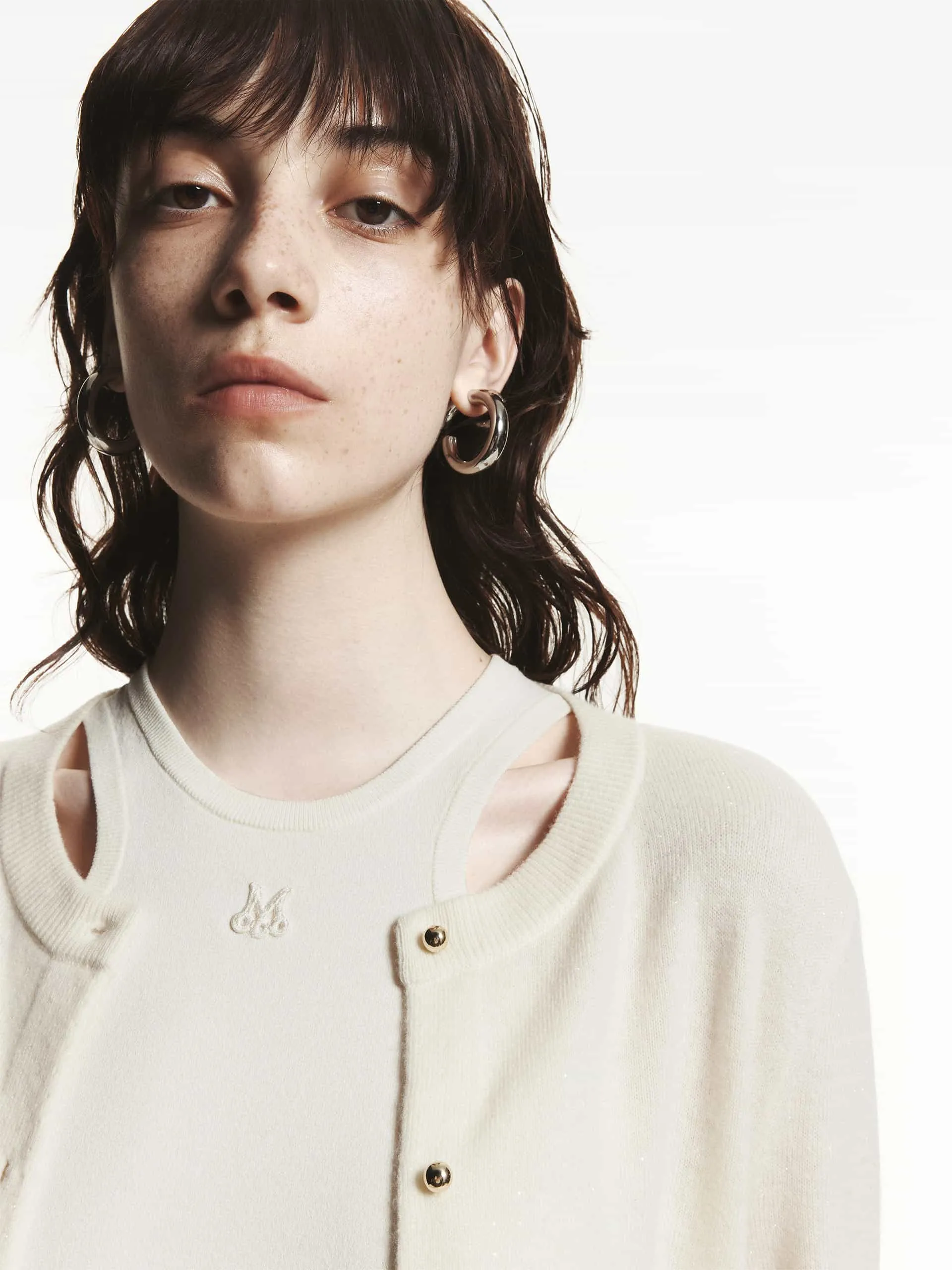Wool Fitted Knit Cardigan